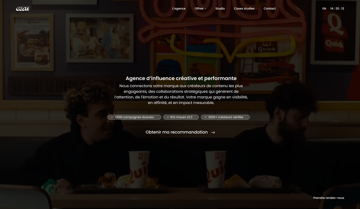 Gust — Offers page hero section